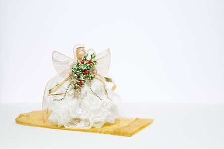 Christmas Decorations on Whiteの写真素材