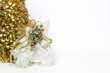 Christmas Decorations on Whiteの写真素材