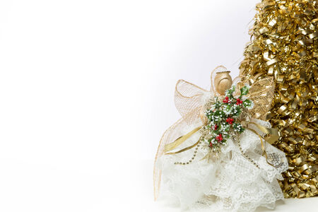 Christmas Decorations on Whiteの写真素材