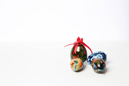 Christmas Decorations on Whiteの写真素材