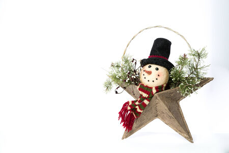 Christmas Decorations on Whiteの写真素材