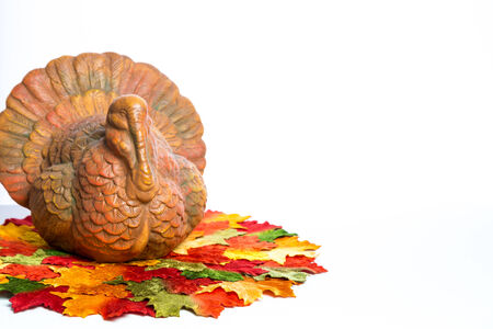 Ceramic Thanksgiving Turkeyの写真素材