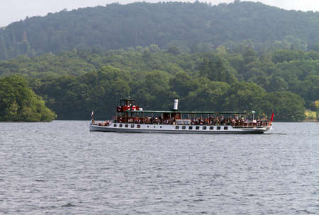 The boat Tern on the water at  lake Windermereのeditorial素材