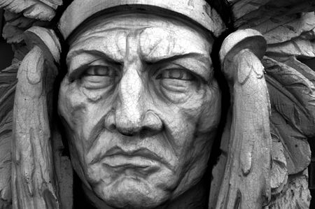 Gothic Indian Stone Faceの写真素材