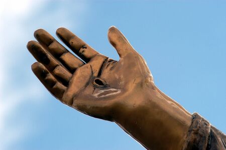 Jesus's handの写真素材