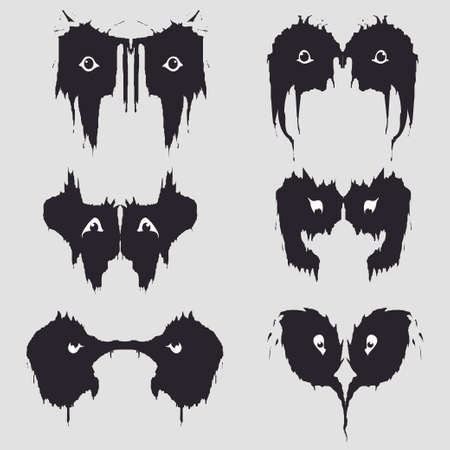 Logo as a terrible black eyeのイラスト素材