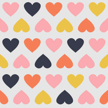 Seamless Pattern with Hearts