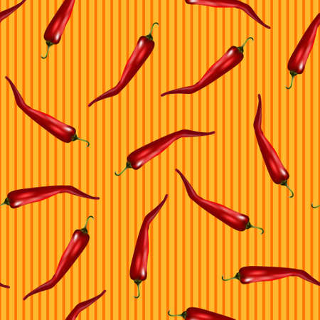 Red chili patternのイラスト素材