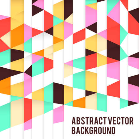 Retro paper vintage  geometric poster vector backgroundのイラスト素材