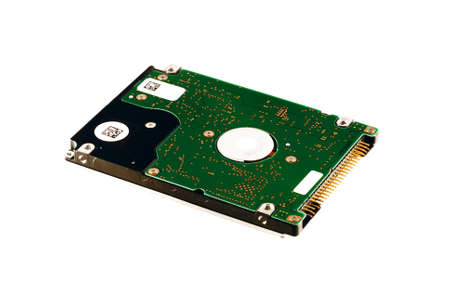 Laptop hard drive isolated on white