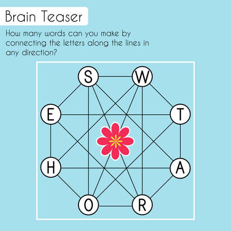 Logic game for adults and children. Brain teaser. IQ training test.のイラスト素材