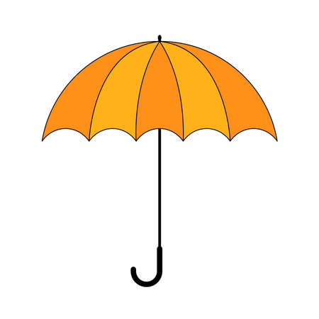 Umbrella vector icon flat style illustration.のイラスト素材