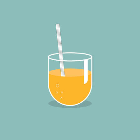 Goblet or wineglass of cocktail, juice, lemonade. Vector flat icon in outline design. Glass drink symbol. Illustration alcohol silhouette isolated on white background.のイラスト素材
