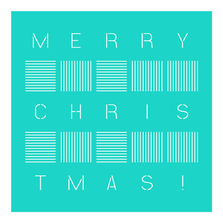 Merry Christmas geometric stencil. Template for Christmas cards, invitations. Suitable for laser cutting, plotter cutting. Winter holiday design template.のイラスト素材