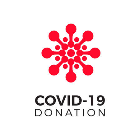 COVID-19 Corona Virus Disease Donationのイラスト素材