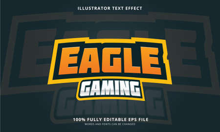 Editable text effect e-sports gaming title styleのイラスト素材
