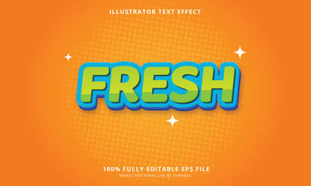 Editable text effect title styleのイラスト素材