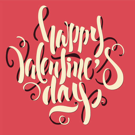 Valentine's Day Lettering Vectorのイラスト素材