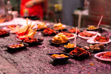 Catering buffet in a restaurant. Catering service concept.の写真素材