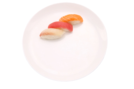 Isolated Sushi on the plateの写真素材