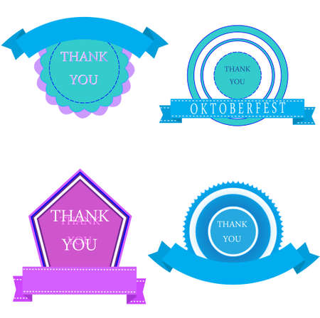 Oktoberfest simple banners in bavarian colors. Vectorのイラスト素材