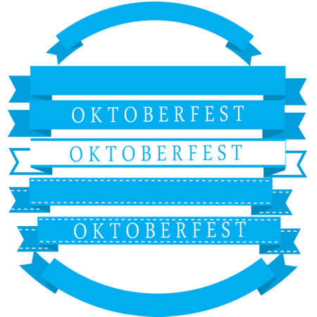 Oktoberfest simple banners in bavarian colors. Vectorのイラスト素材