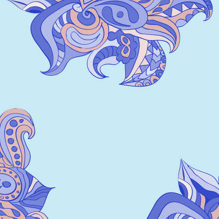 Abstract texture and colors . Endless background. Ethnic seamless background.のイラスト素材