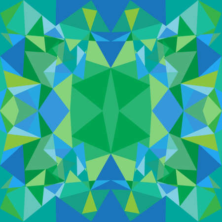 Vector fashion polygon shapes seamless pattern , abstract background, kaleidoscopeのイラスト素材