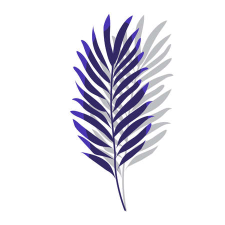 Tropical palm leaf icon. Vector illustrationのイラスト素材
