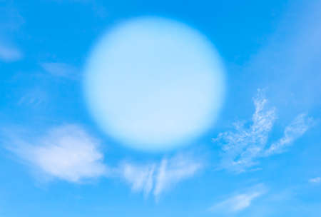 Blue sky with clouds with space to writeの写真素材