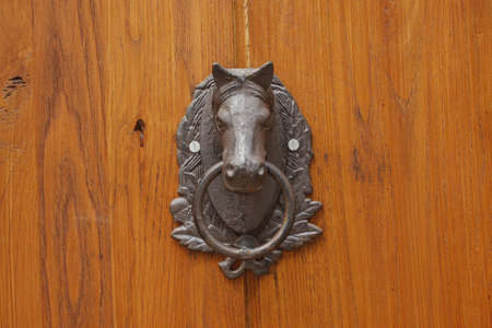 Horse Head Door Knockerの写真素材