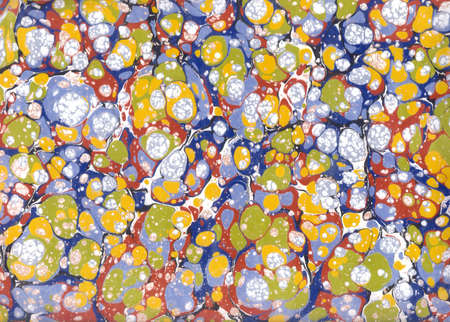 colourful background - Painting on water piece of marbling artの写真素材
