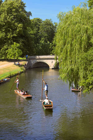 Ponding at Cambridge University, Englandの写真素材