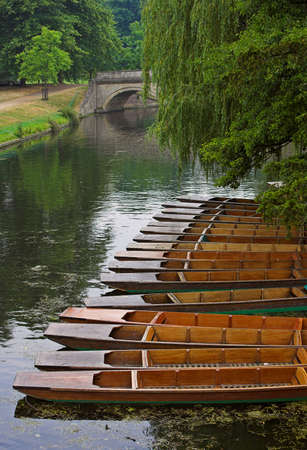 Ponding at Cambridge University, Englandの写真素材