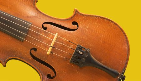 A photo of old violinの写真素材