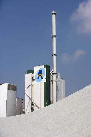 Photo of harbor buildings in the town of Aarhus (Denmark)の写真素材