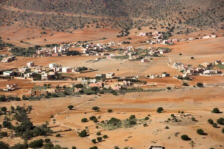 Stone desert in the southern part of Moroccoの写真素材