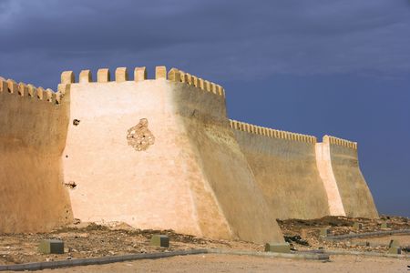 Old muslim fortress in Morocco (Agadir)の写真素材