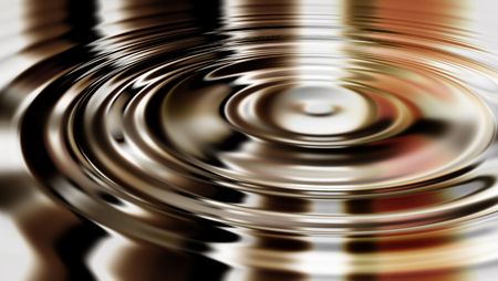Background ripples in liquid materialの写真素材