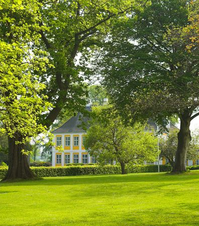 Old manor house in its own parkの写真素材