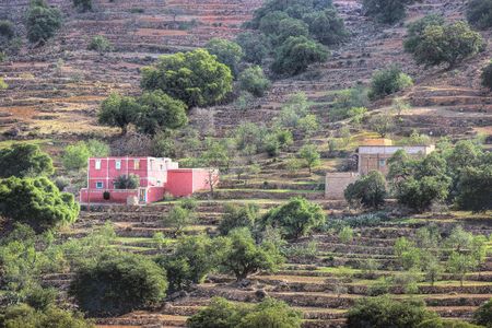 A photo of a desert village in Moroccoの写真素材