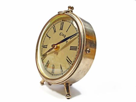 A photo of an old alarm clock