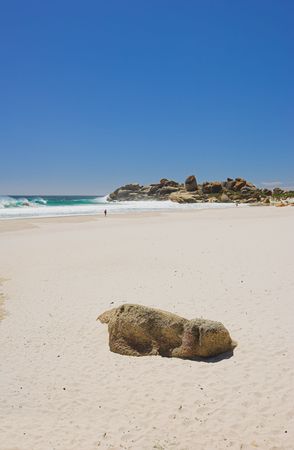 A photo of a beautiful tropical beachの写真素材