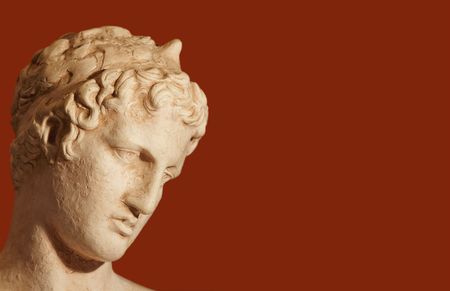 A photo of old Greek bust (philosopher)