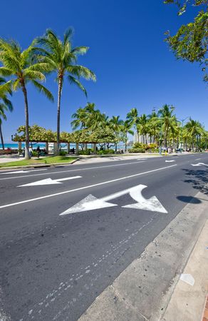 Empty streetの写真素材