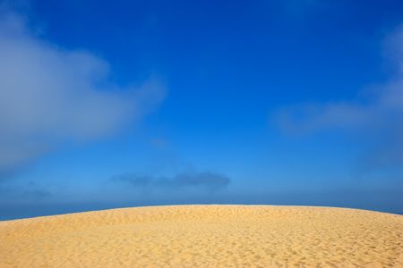Desert and blue skyの写真素材