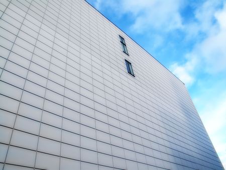 Modern architecture - glass and sky                   の写真素材