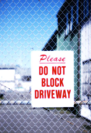 Please, Do Not BLock Driveway