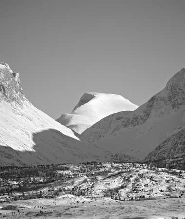 Photo of mountains North of the Polar Circleの写真素材