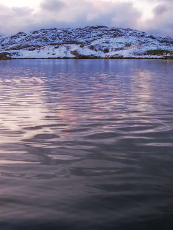 Photo of sunset North of the Polar Circle